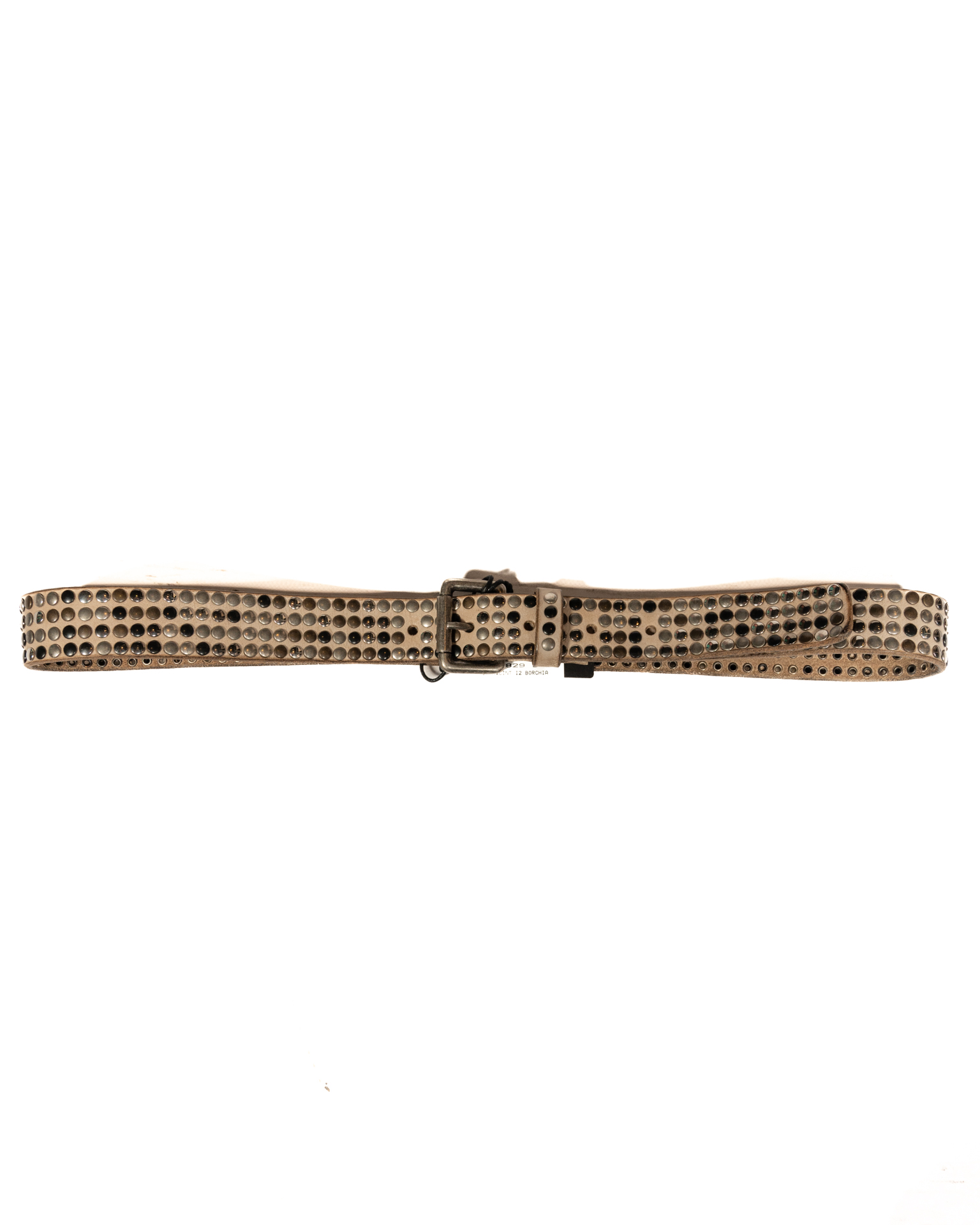 Berti Mode Collection - Cintura panna con borchie