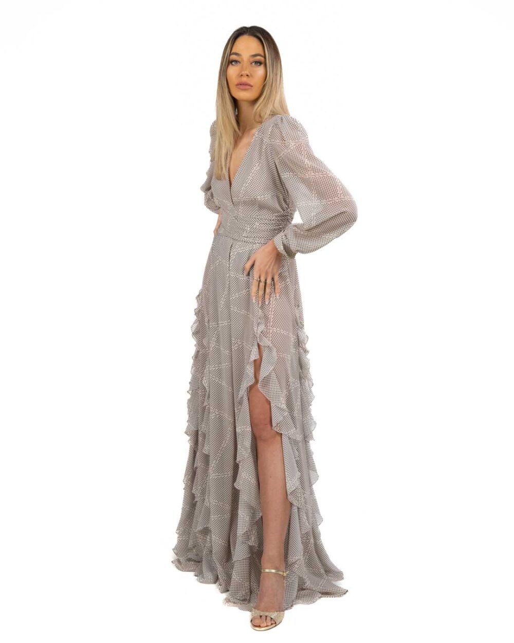 Elisabetta Franchi - Abito da Sera in Georgette - immagine 2