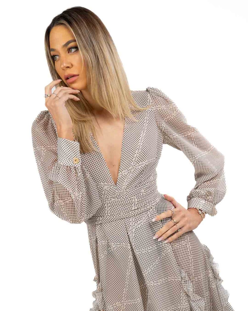 Elisabetta Franchi - Abito da Sera in Georgette - immagine 4