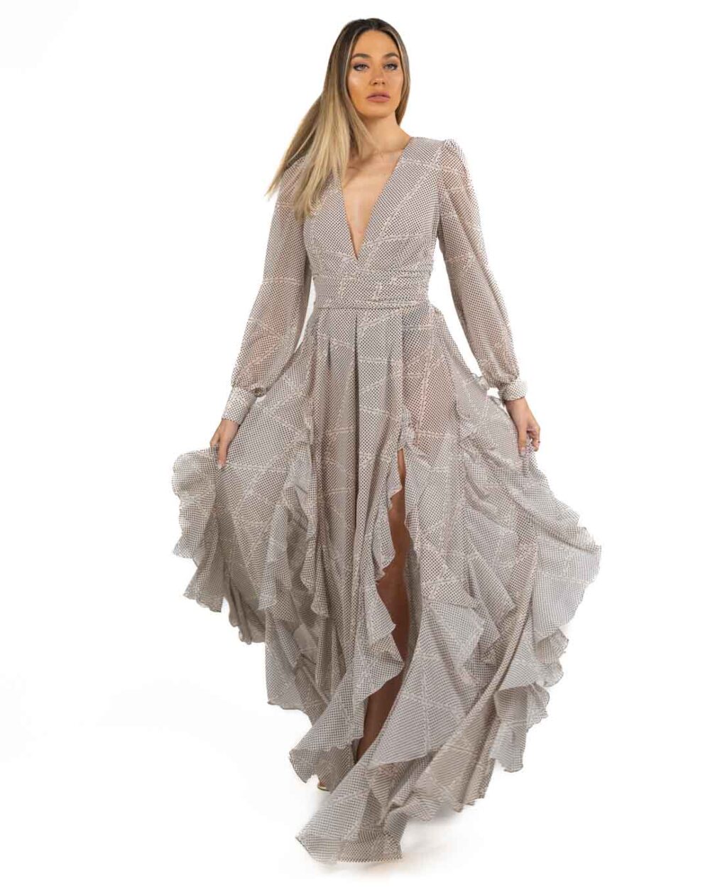 Elisabetta Franchi - Abito da Sera in Georgette - immagine 5