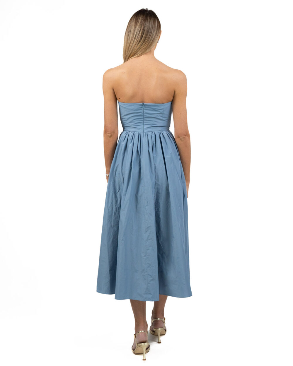 Emme Marella - abito taffeta azzurro - immagine 2