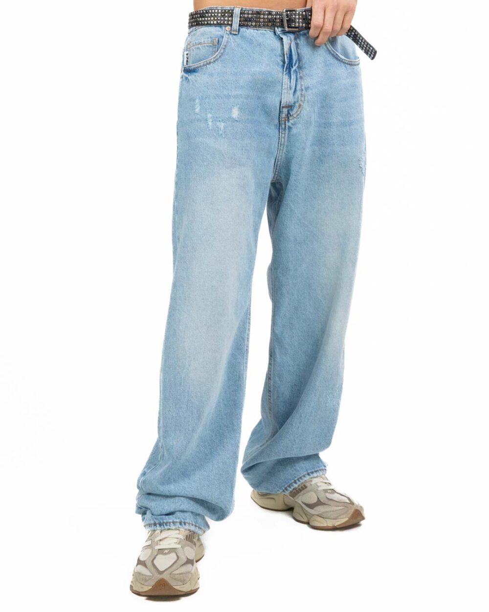 BERNA - Jeans straight destroyed - immagine 2