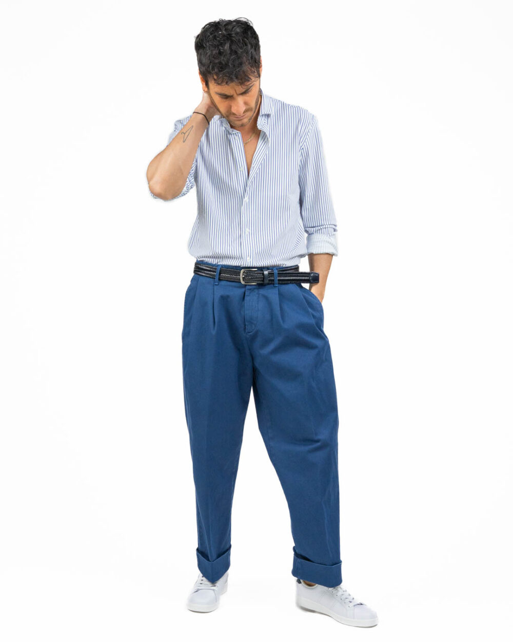 OUTFIT - Camicia A Righe Bianche e Azzurre - immagine 4