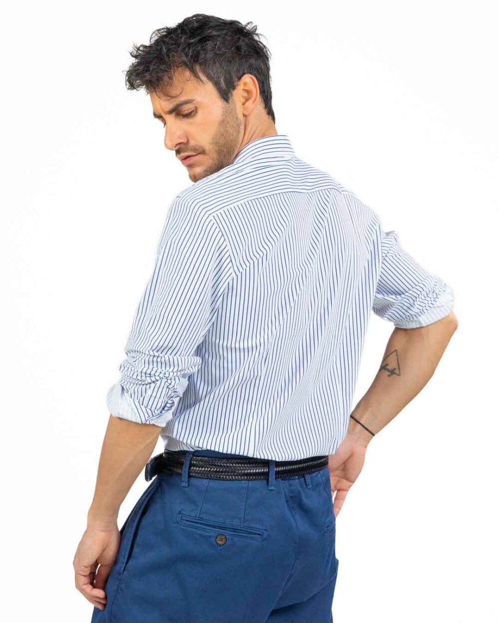 OUTFIT - Camicia A Righe Bianche e Azzurre - immagine 3