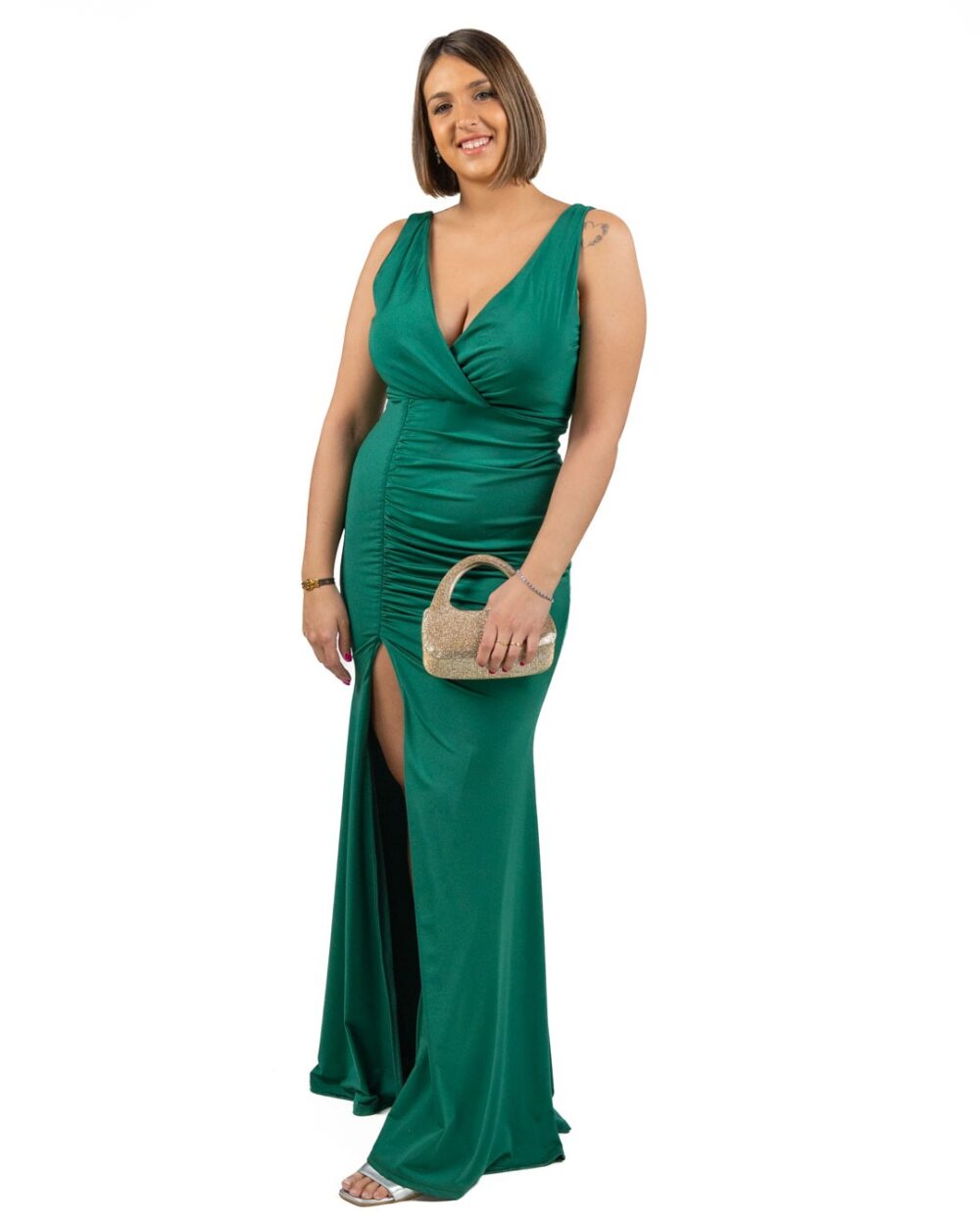 Berti Mode Collection - Abito lungo verde