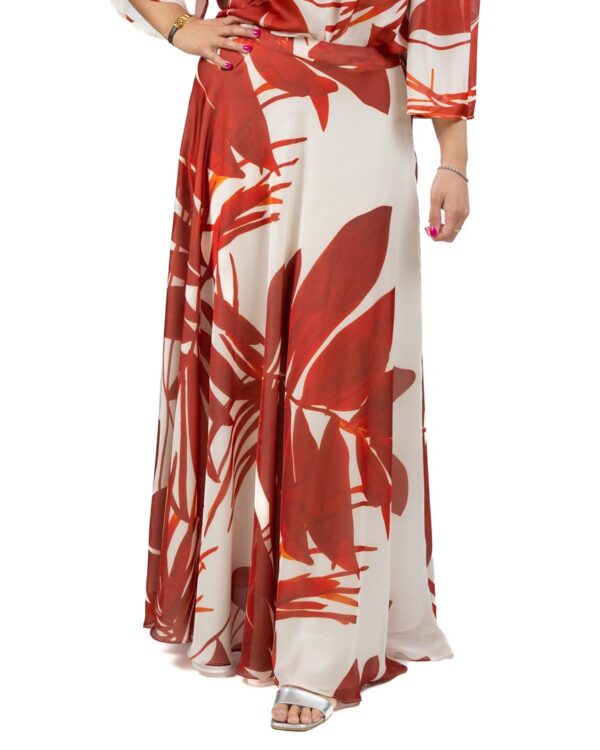 HANITA - Gonna in Fantasia Terracotta - XS