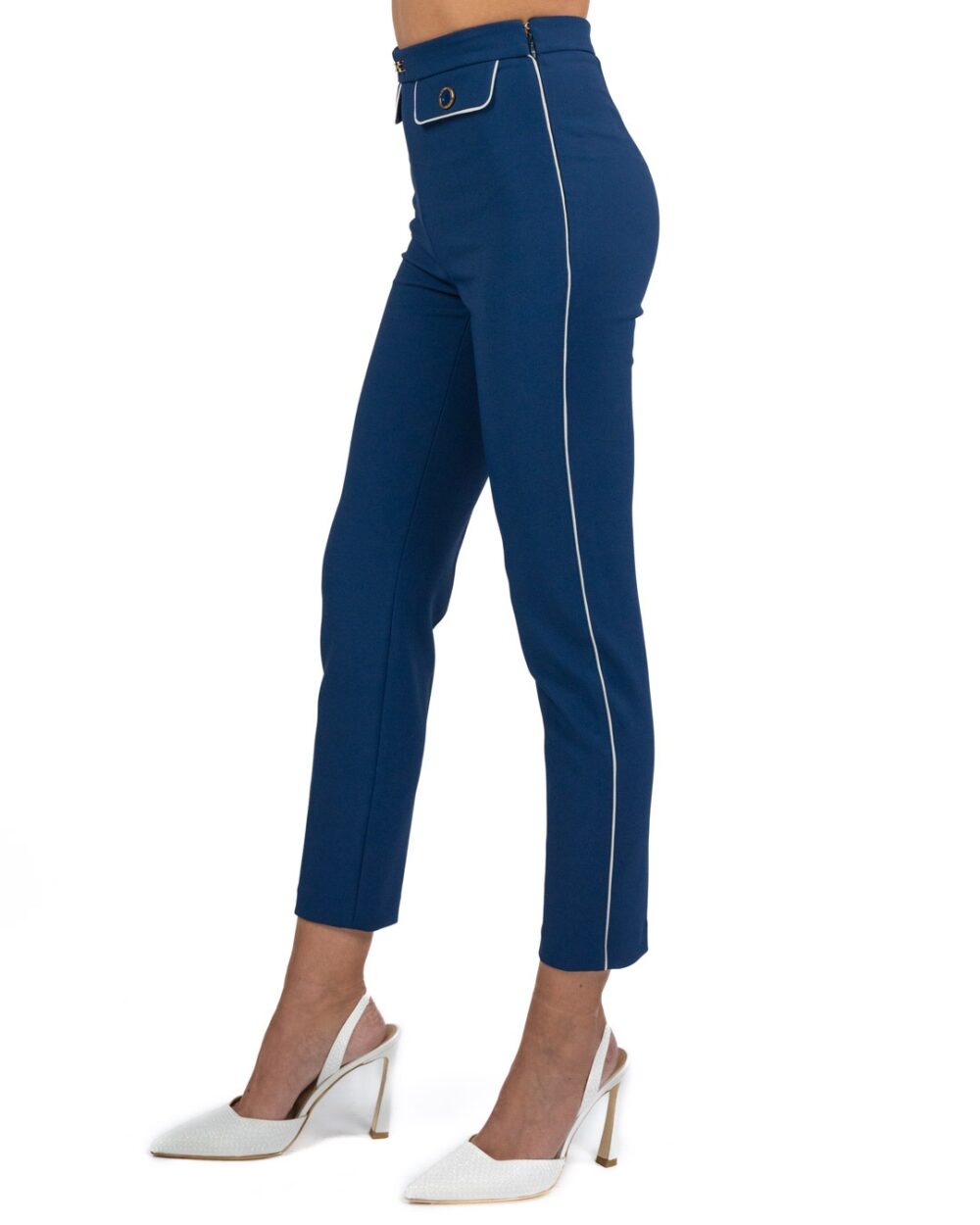 Elisabetta Franchi - Pantaloni blu - immagine 2