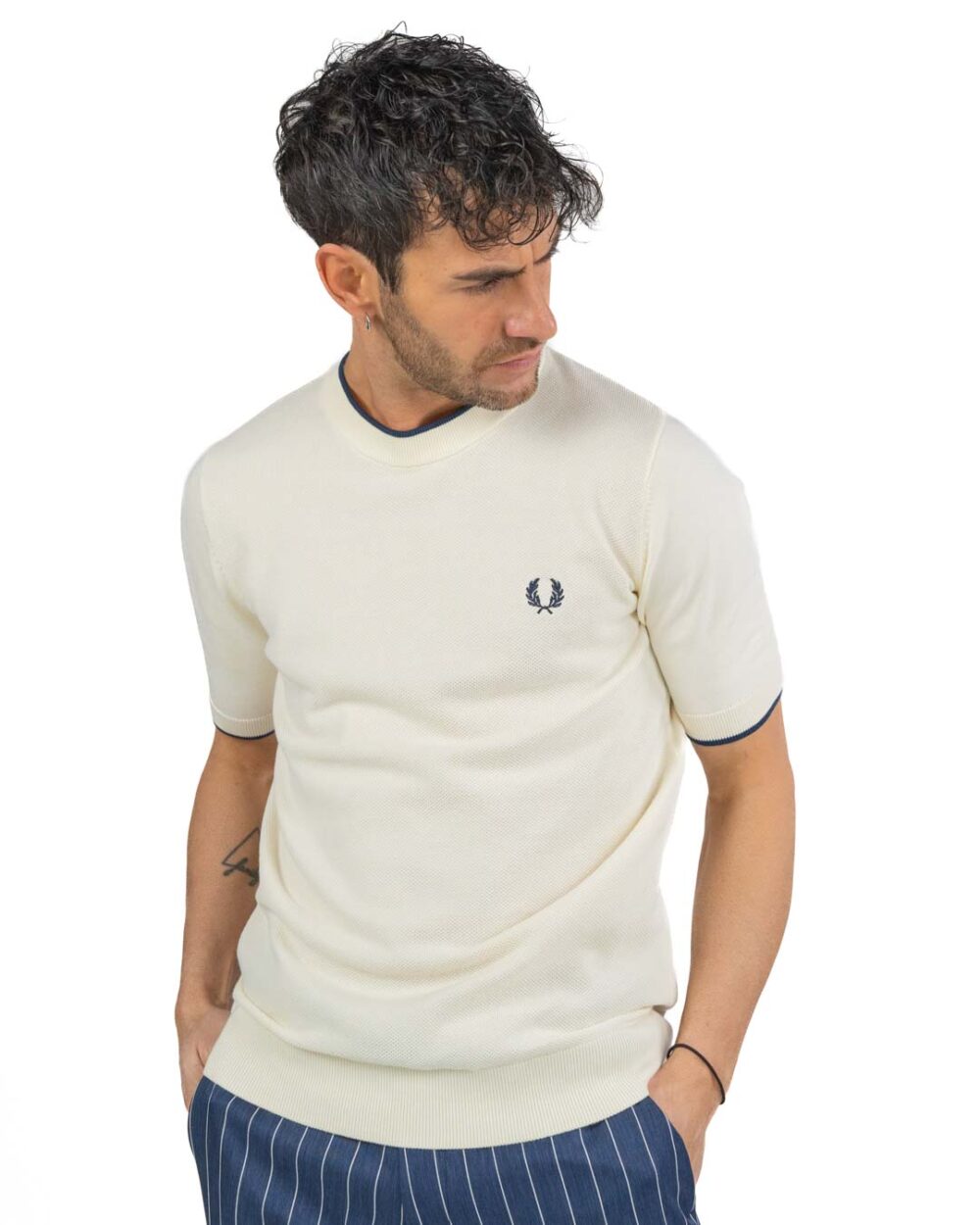 Fred Perry - Maglia Ecru - immagine 2
