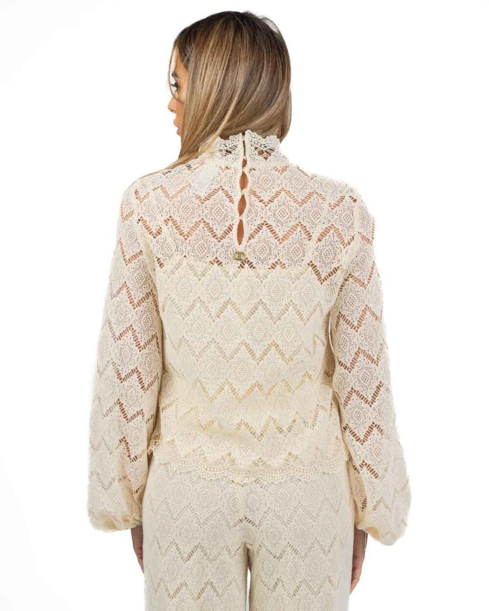 TWINSET - Blusa in Pizzo Macramè - immagine 4