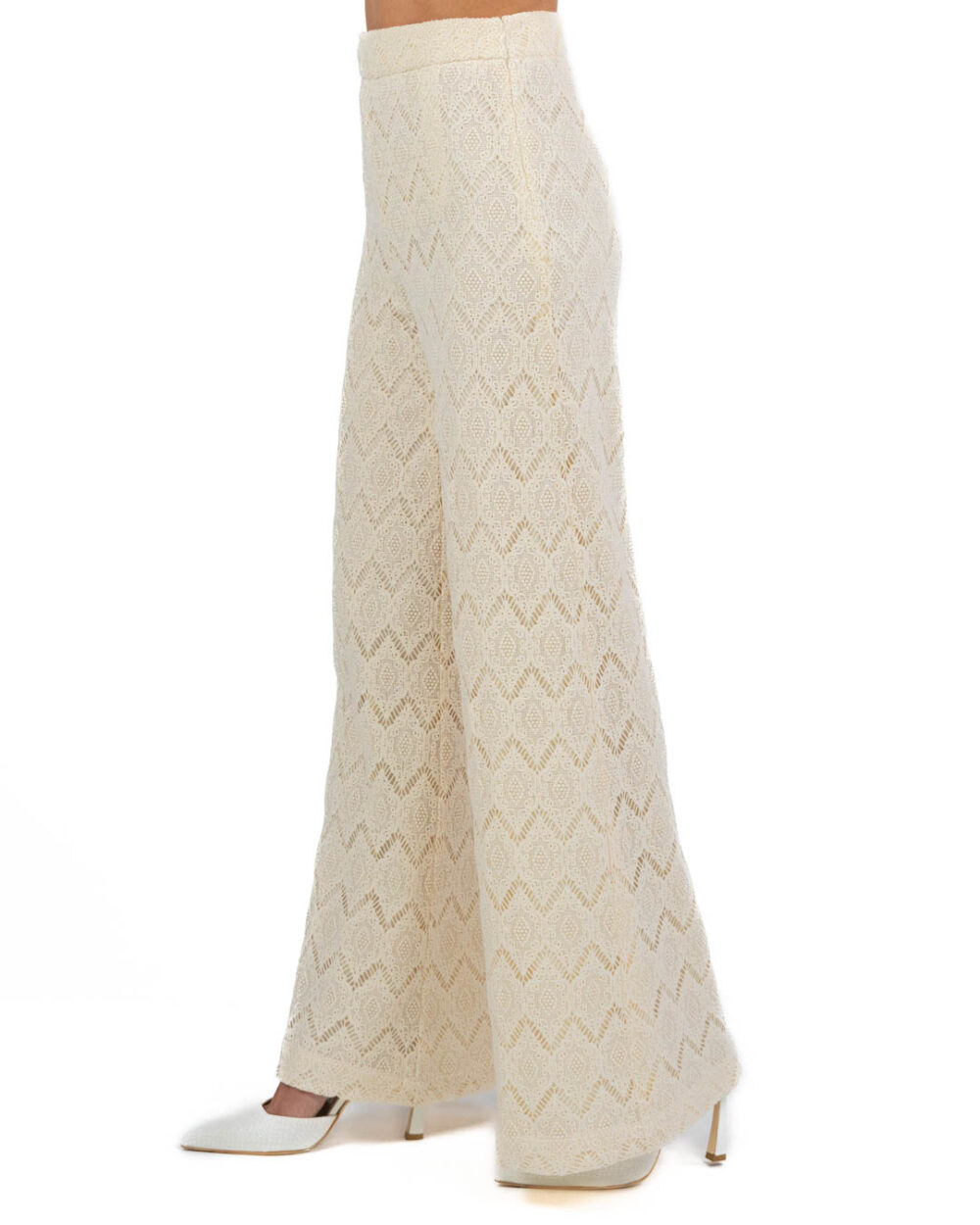 TWINSET - Pantalone in Pizzo Macramè - immagine 3