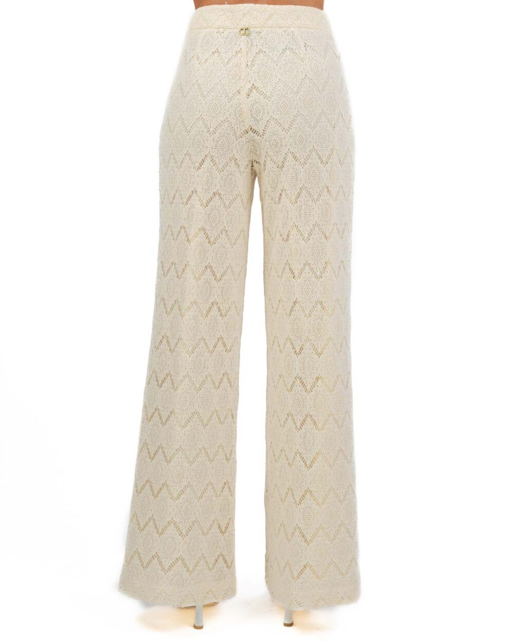 TWINSET - Pantalone in Pizzo Macramè - immagine 4