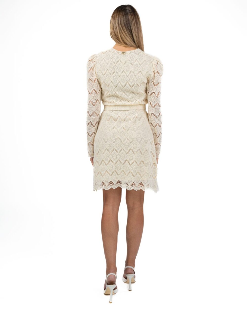 TWINSET - Abito in pizzo macramè - immagine 4