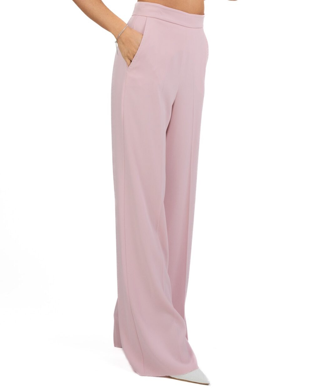 MARELLA - Pantalone in Crepe Rosa - immagine 3