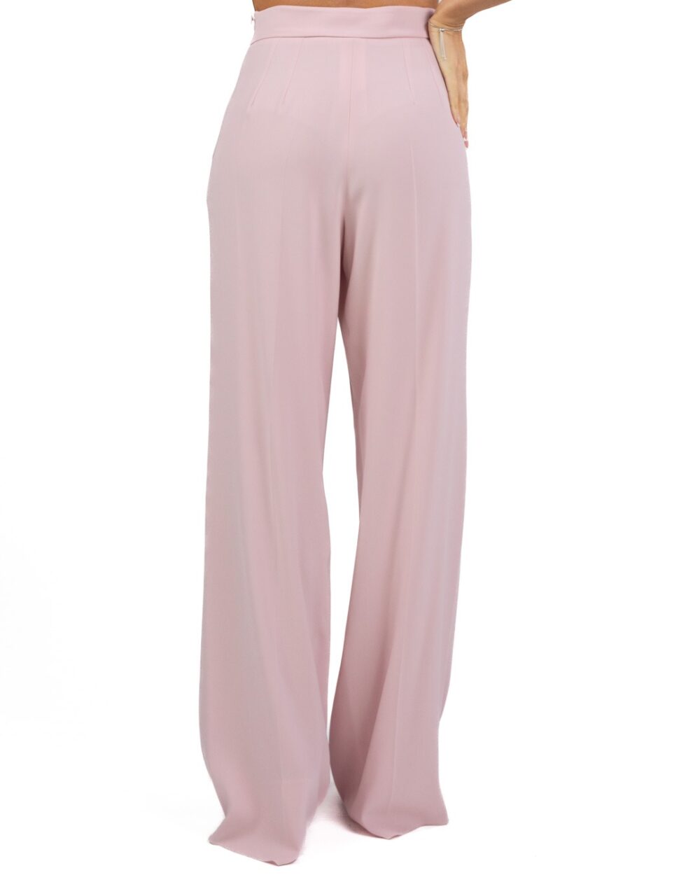 MARELLA - Pantalone in Crepe Rosa - immagine 4