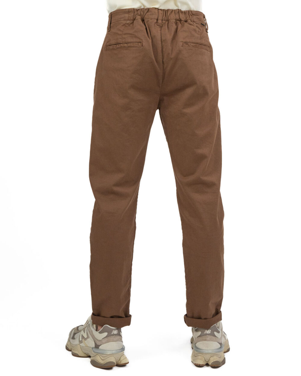 OVER/D - Pantalone Cacao con catenina - immagine 4