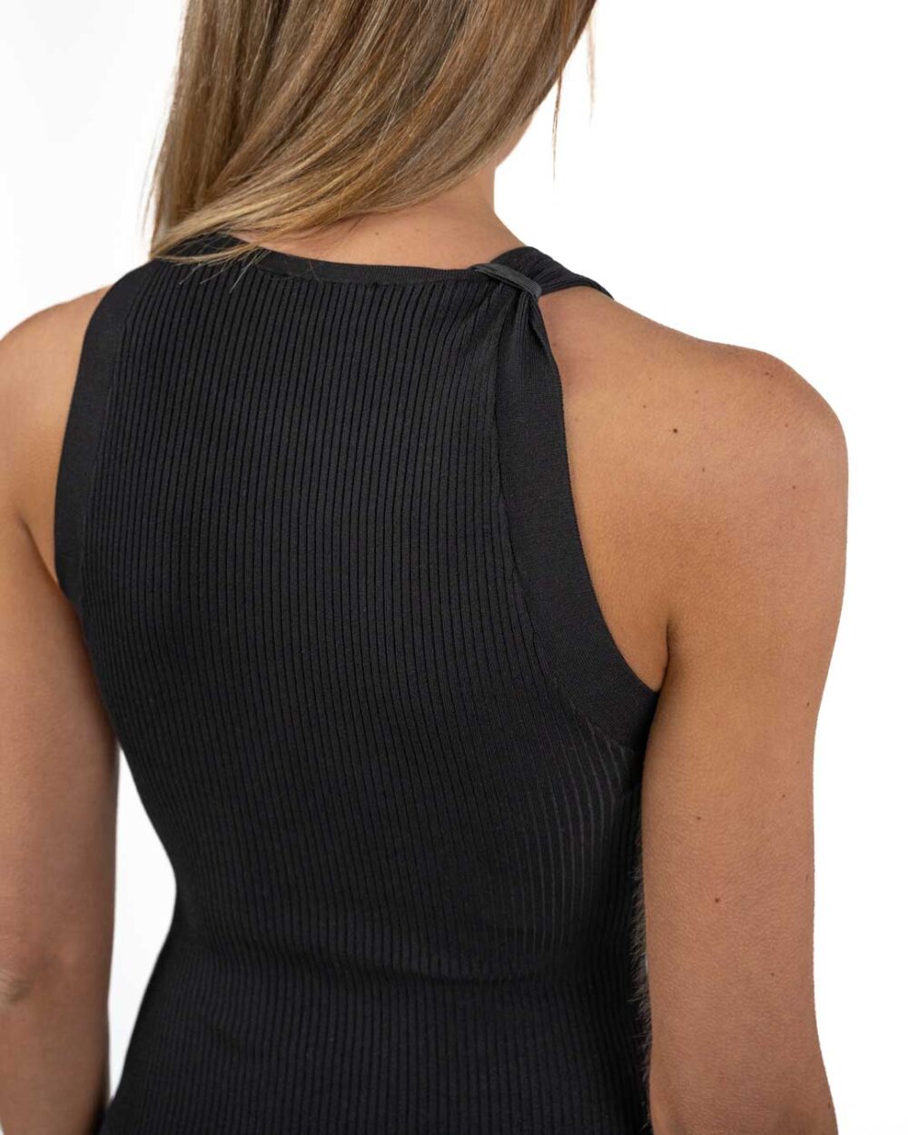 ELISABETTA FRANCHI - Vestito in Maglia Nero - immagine 4