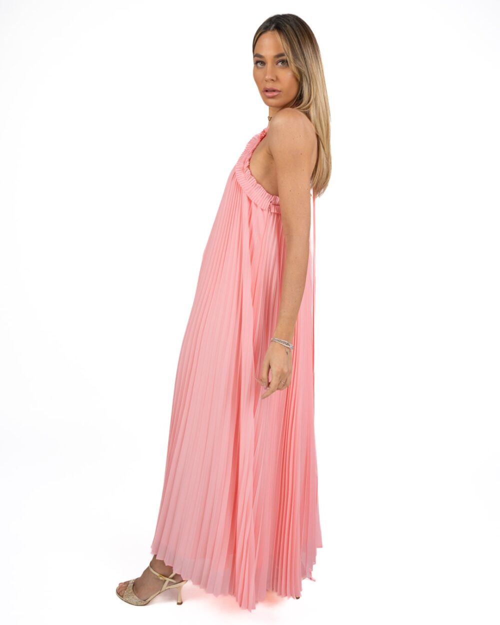 TWINSET - Abito Plissè Rosa - immagine 3