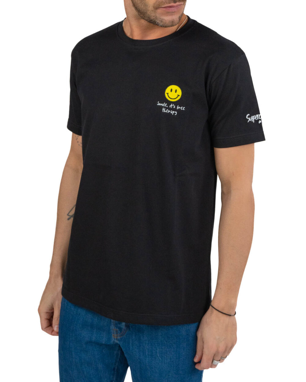 SUPERCULTURE - T-shirt Smile It's Free Therapy - immagine 2