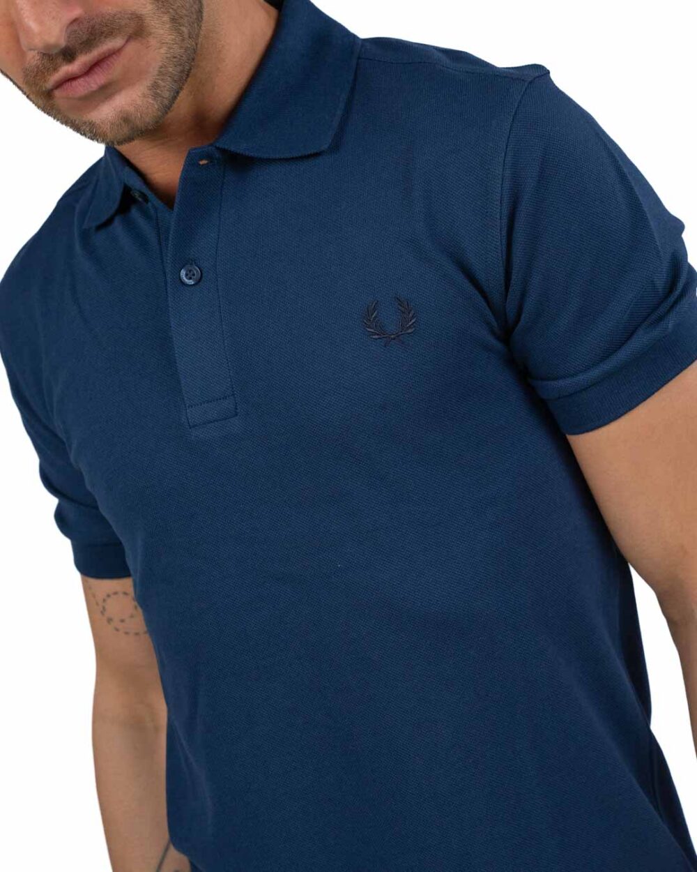 FRED PERRY - Polo Blu Navy - immagine 2