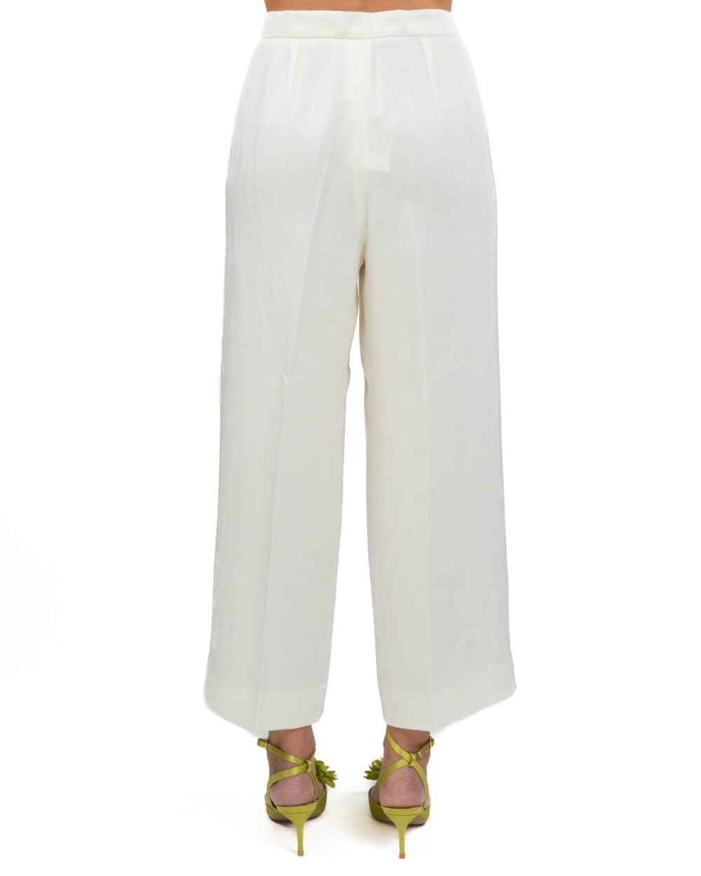EMME MARELLA - Pantaloni in twill tinta burro - immagine 3