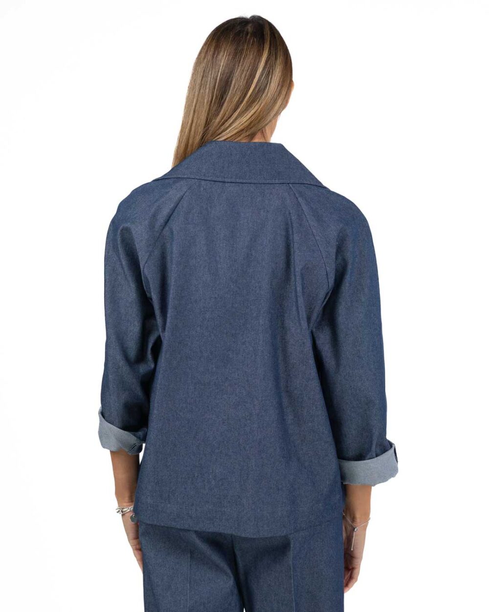 EMME MARELLA - Caban effetto denim doppiopetto - immagine 5