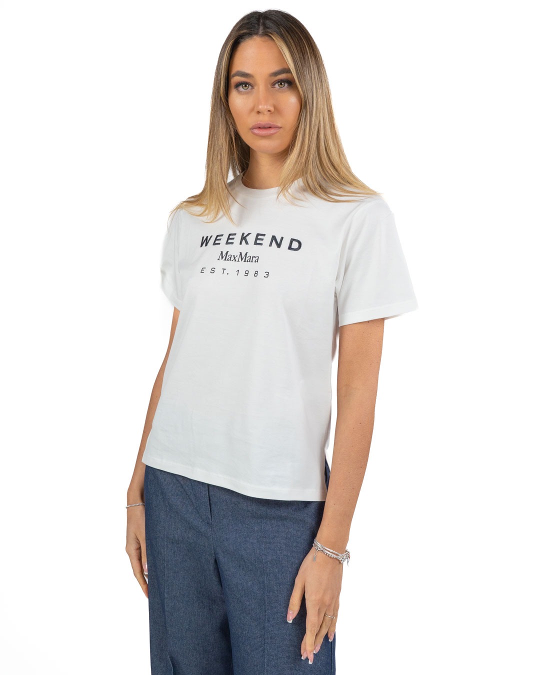 WEEKEND MAX MARA - T-shirt jersey in cotone 