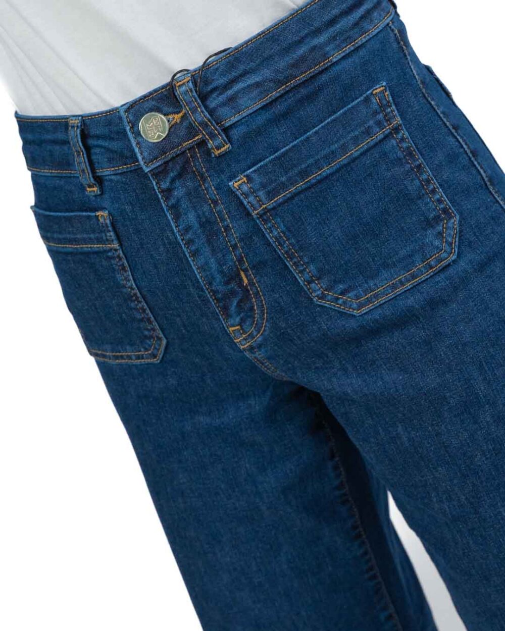 EMME MARELLA - Jeans palazzo con tasche frontali - immagine 2