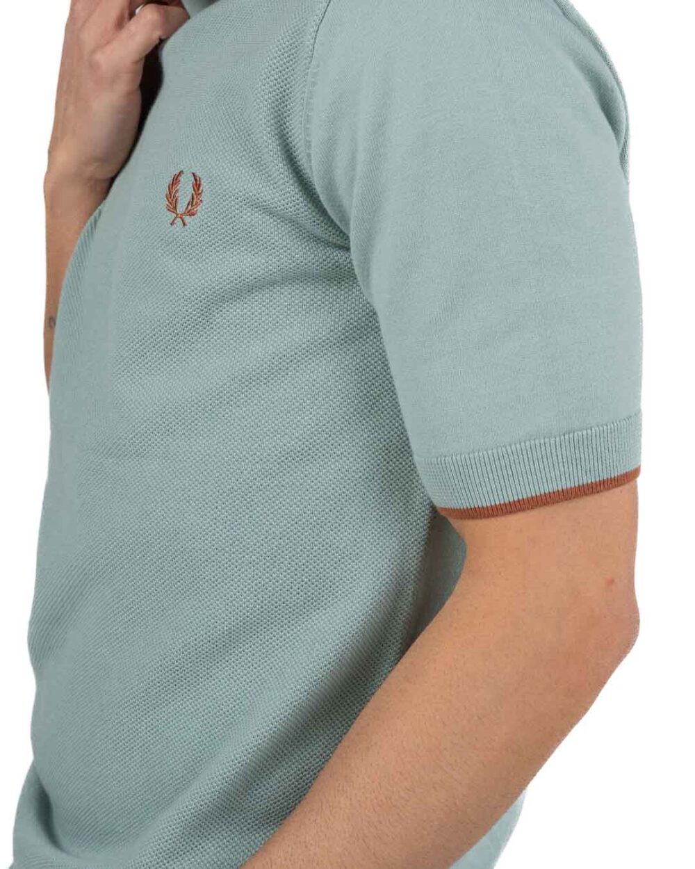 FRED PERRY - Maglia Salvia - immagine 4
