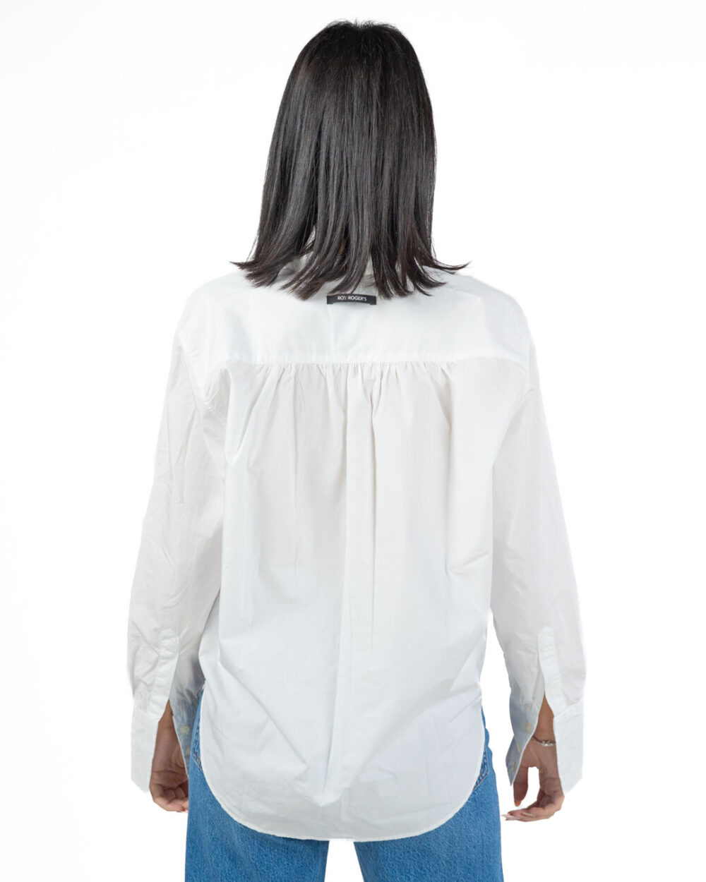ROY ROGER'S - Camicia in popeline con taschino - immagine 4