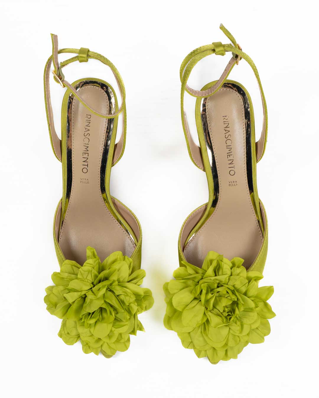 RINASCIMENTO - Decolletè con Fiore Lime