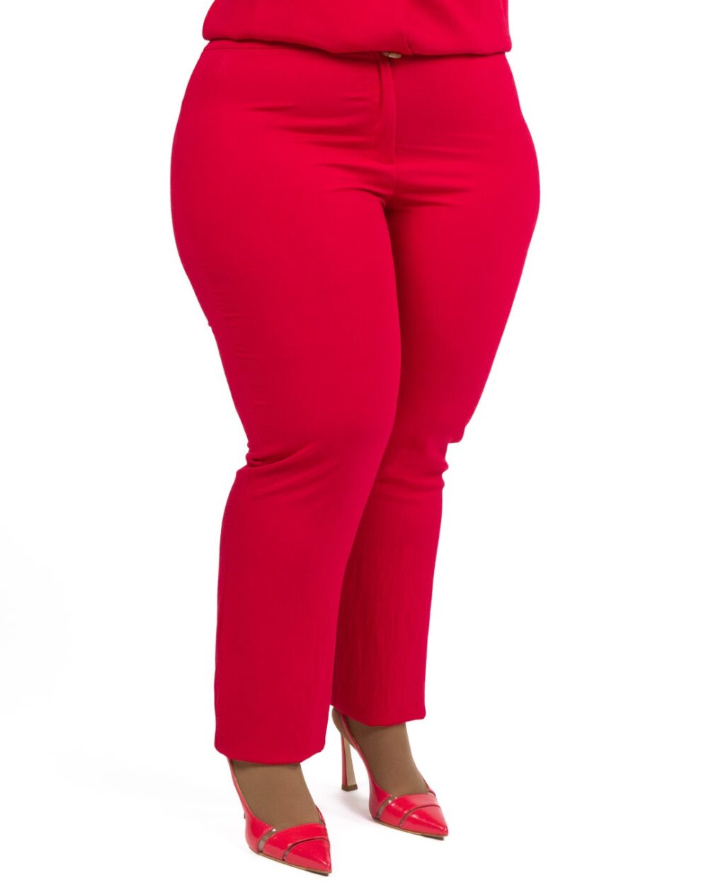PERSONA - Pantalone Viscosa Rosso - immagine 3