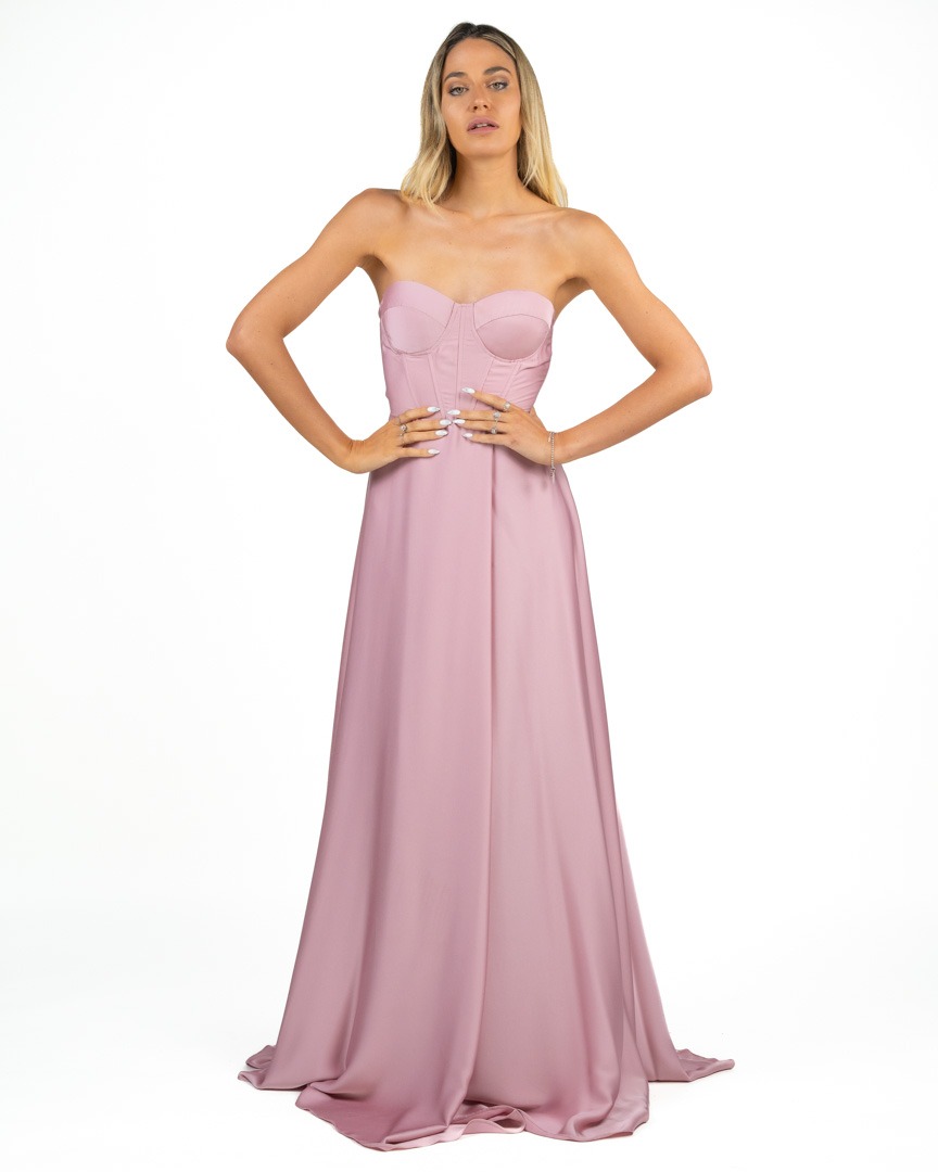 Berti Mode Collection - Abito con corsetto rosa