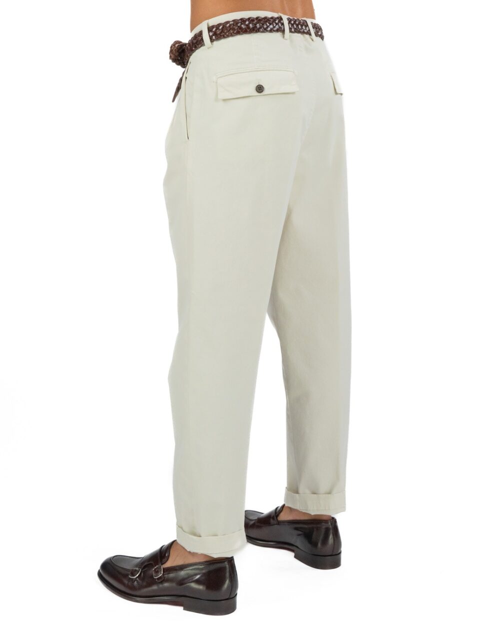 OUT FIT - Pantalone Off White - immagine 3