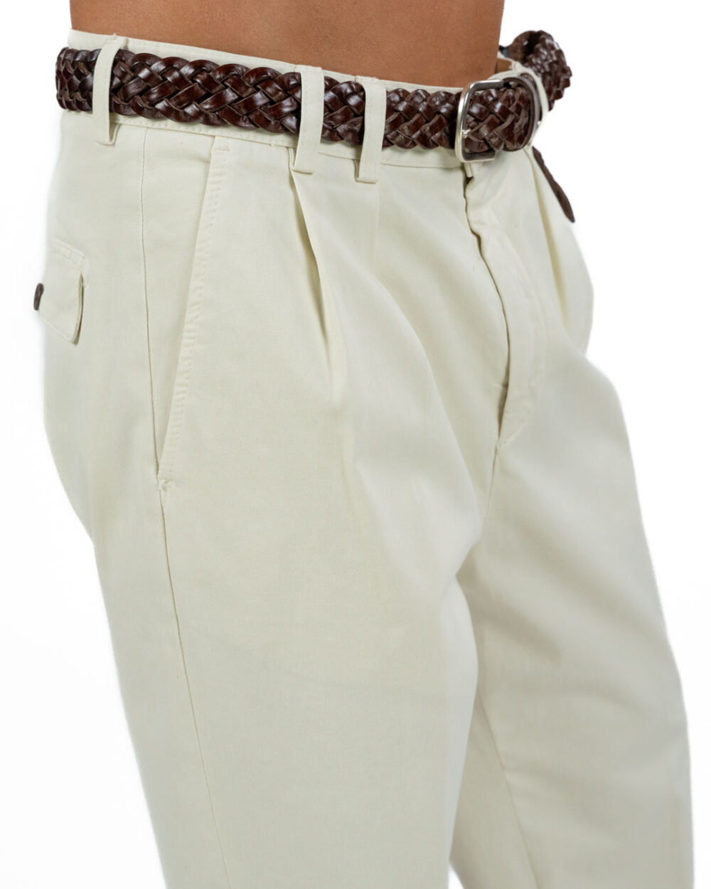 OUT FIT - Pantalone Off White - immagine 2