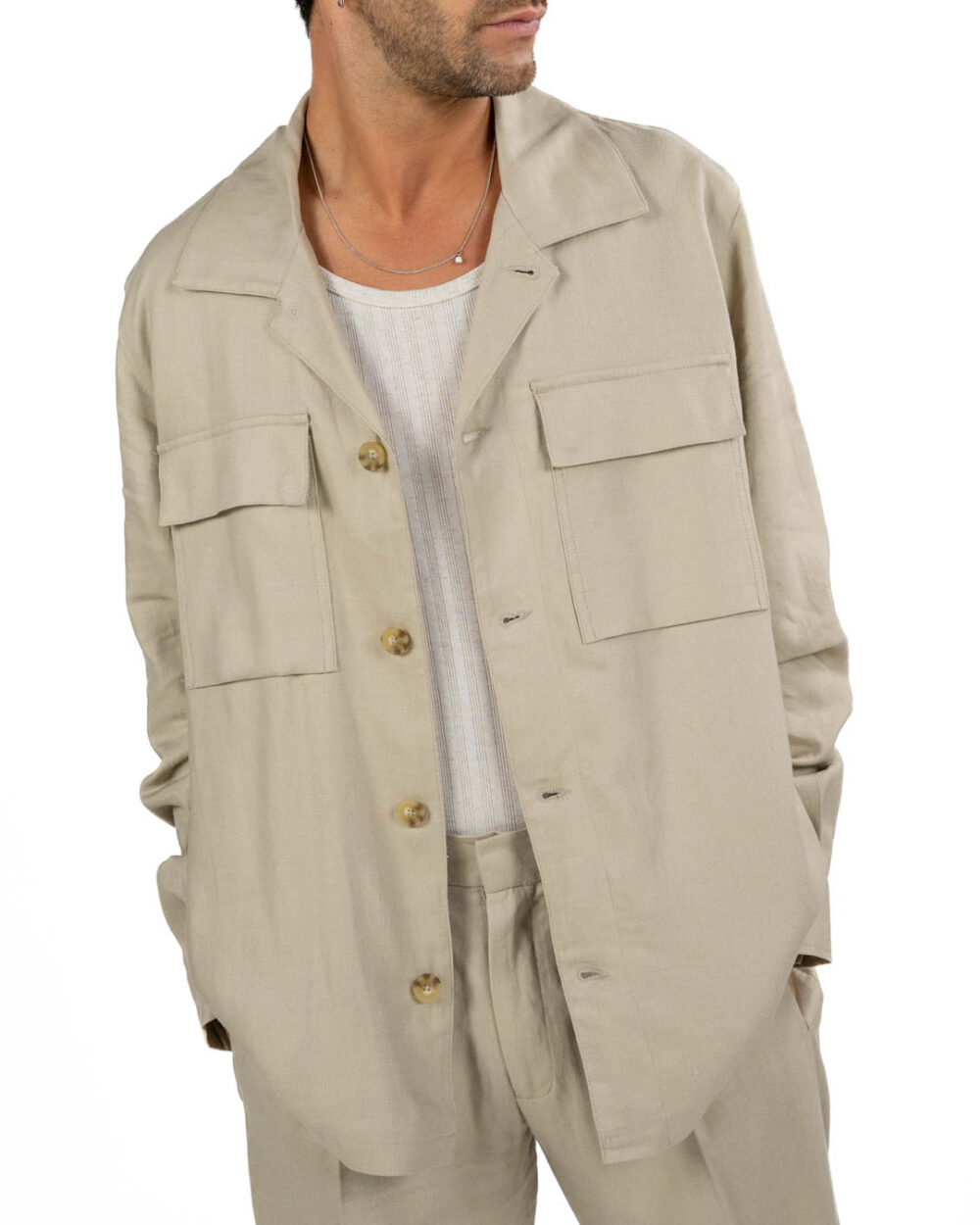 OVER/D - Trench corto Beige - immagine 104