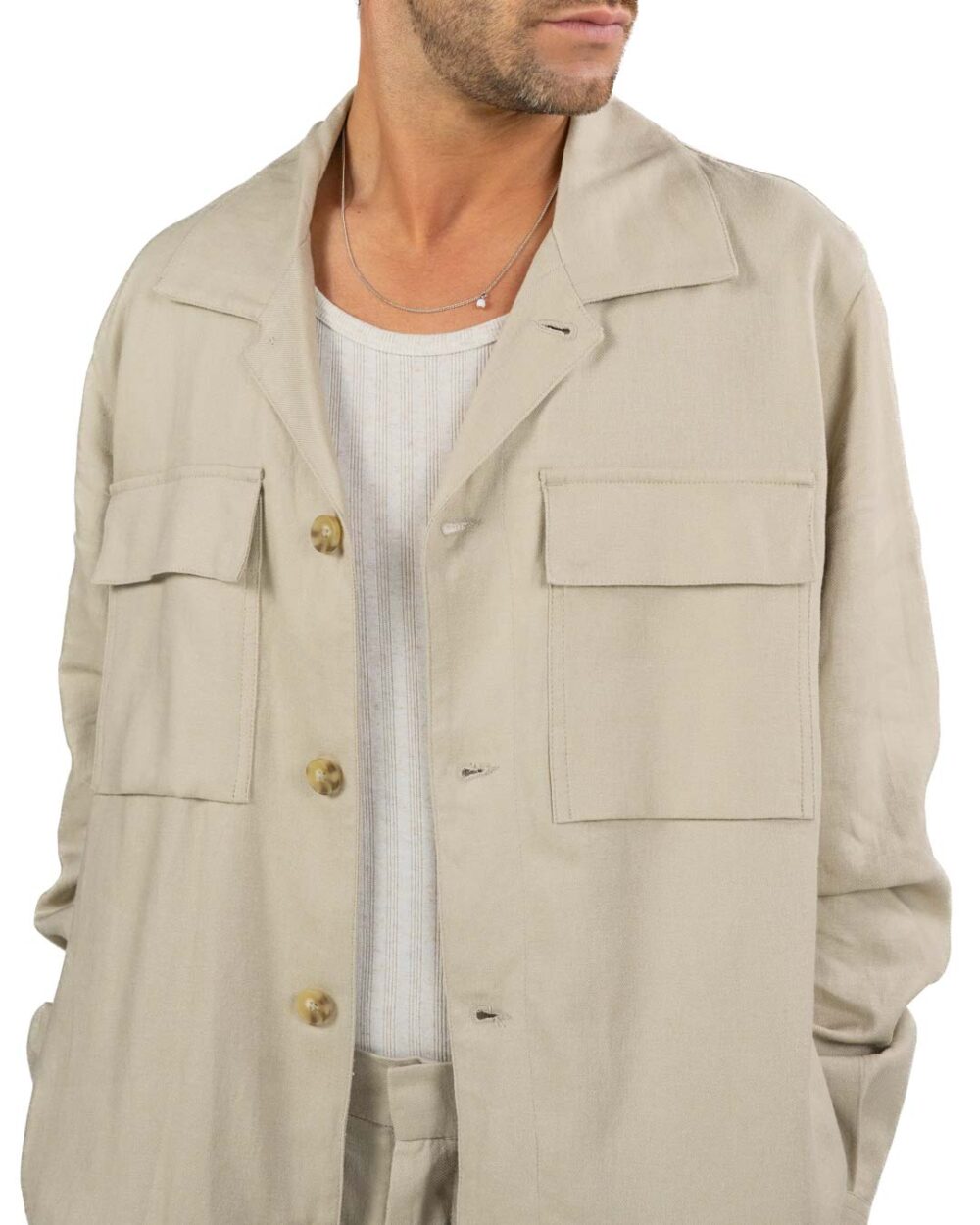 OVER/D - Trench corto Beige - immagine 105