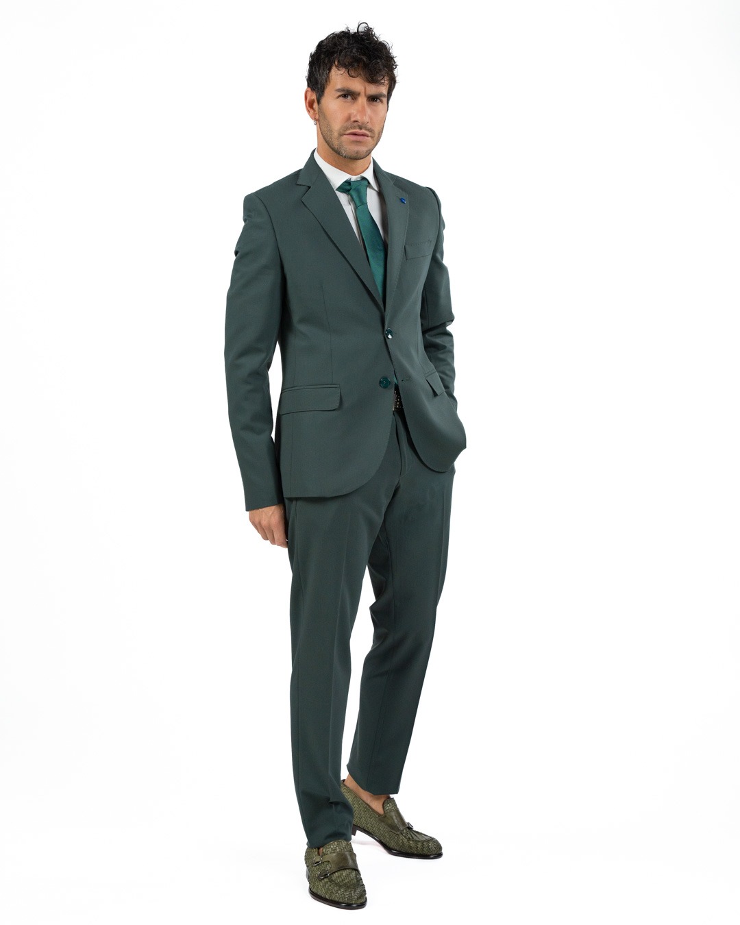 ADRIANO LANGELLA - Abito Stretch Verde