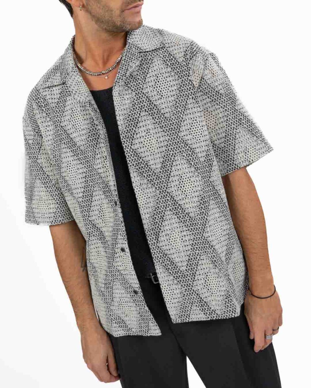ANTONY MORATO - Camicia Forata Grigia - immagine 3