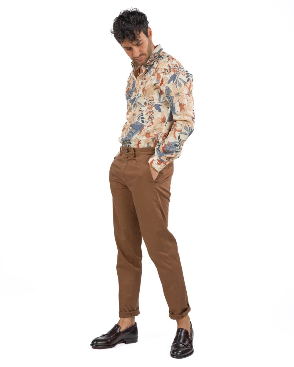 BOTTEGA ARTIGIANA - Camicia Fantasia Rosa e Verde - immagine 106