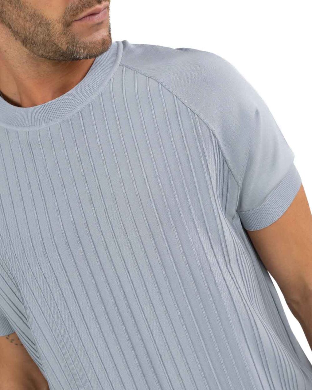 PATRIZIA PEPE - Maglia Grigia a Maniche Corte - immagine 2