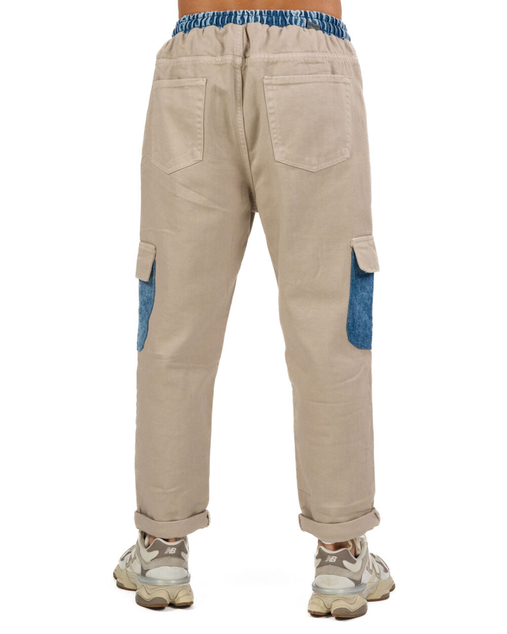 OVER/D - Pantalone Cargo Beige - immagine 3