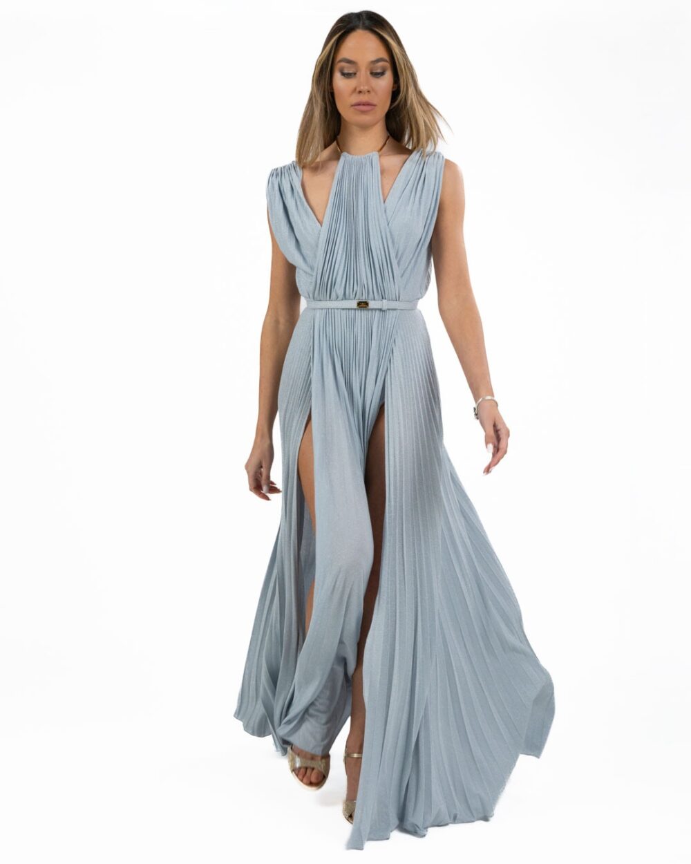 Elisabetta Franchi - abito azzurro - immagine 4