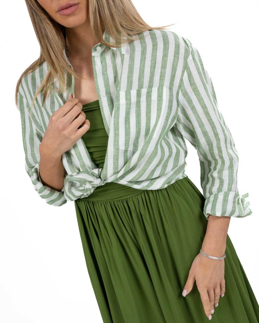 WEEKEND MAX MARA - Camicia in Lino Verde - immagine 2