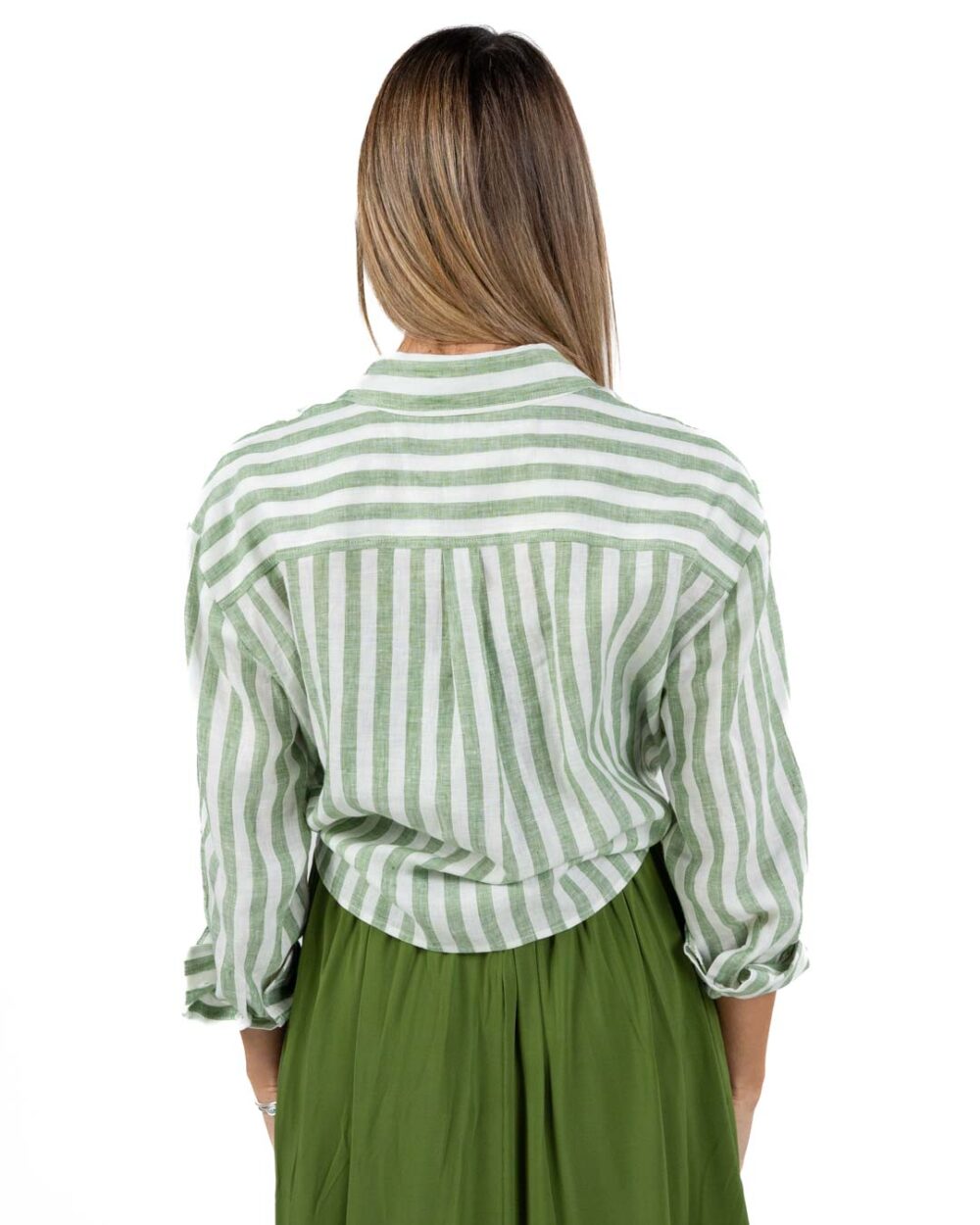 WEEKEND MAX MARA - Camicia in Lino Verde - immagine 3
