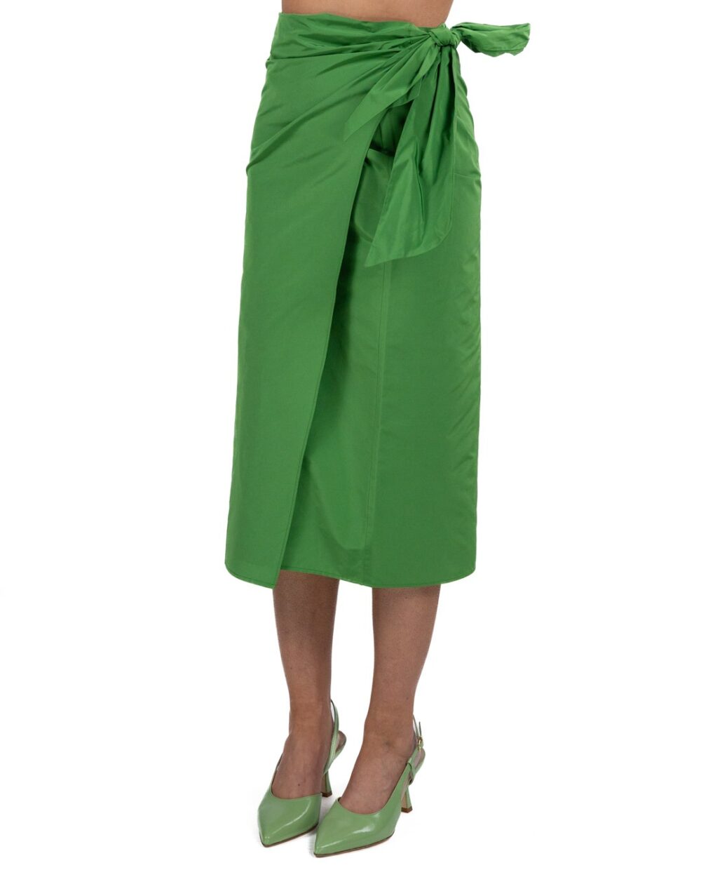 WEKKEND MAX MARA - Gonna Taffetas Verde - immagine 2