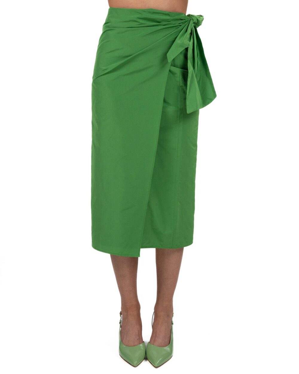 WEKKEND MAX MARA - Gonna Taffetas Verde - immagine 3