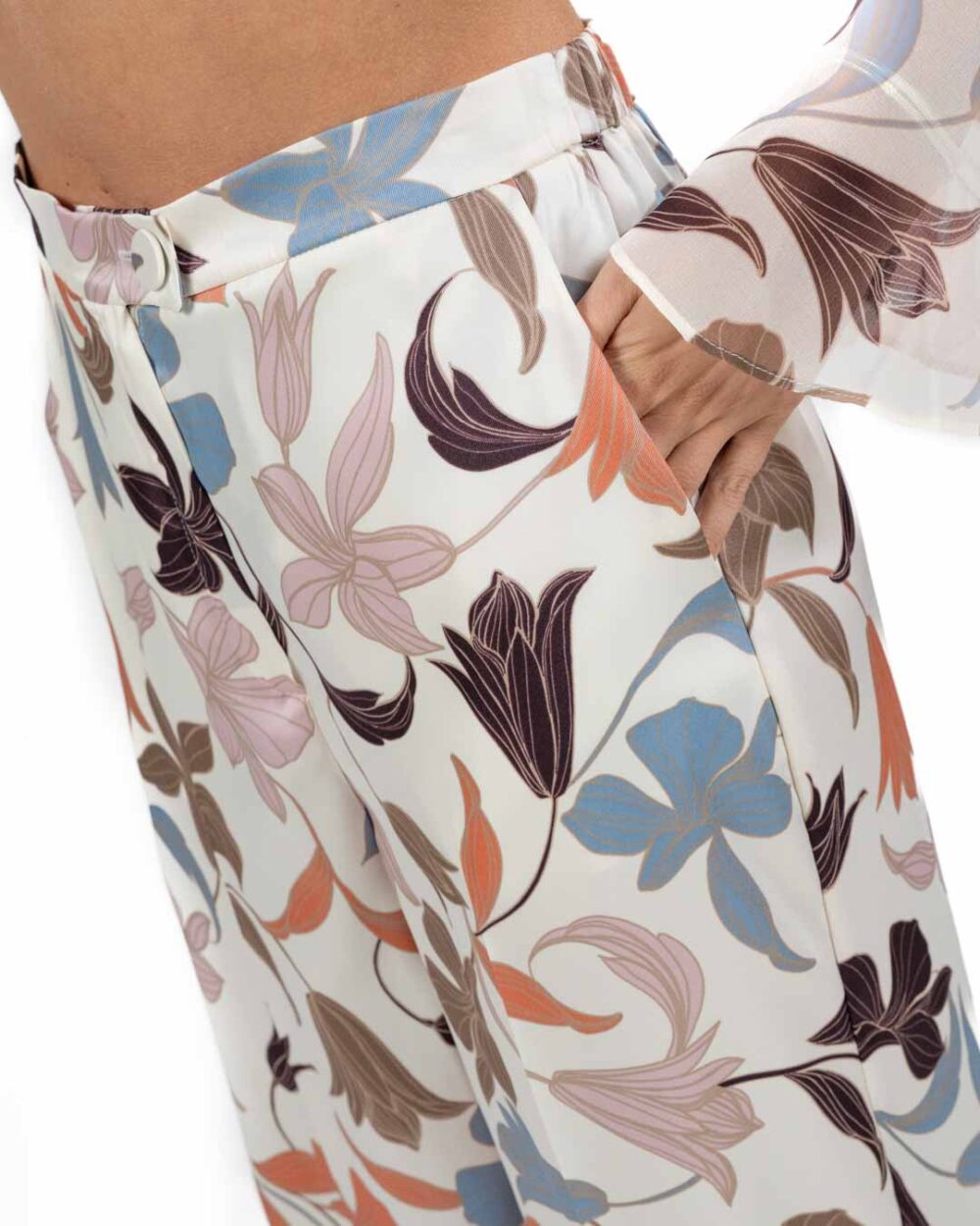 EMME MARELLA - Pantalone Fantasia Floreale - immagine 4