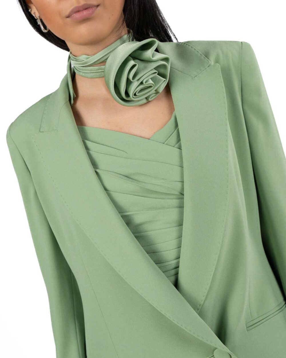 MARELLA - Giacca in Cady Verde - immagine 2