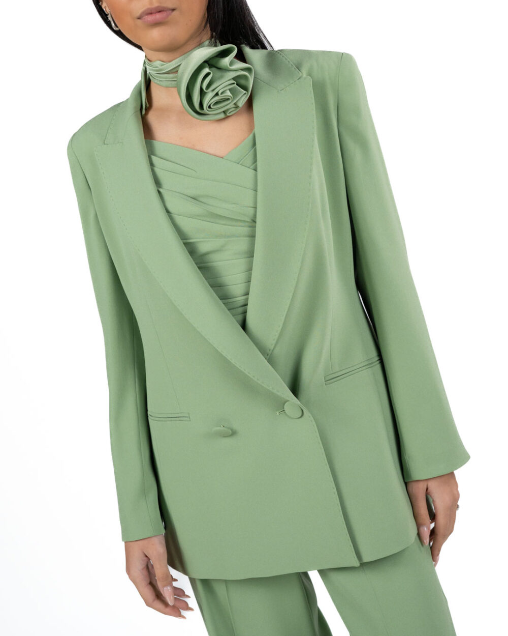 MARELLA - Giacca in Cady Verde - immagine 3