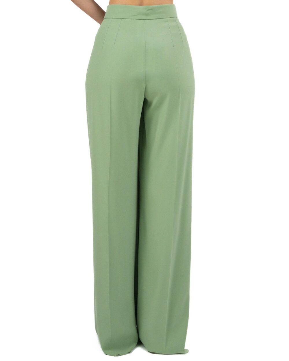 MARELLA - Pantalone Palazzo Crepe Verde - immagine 4